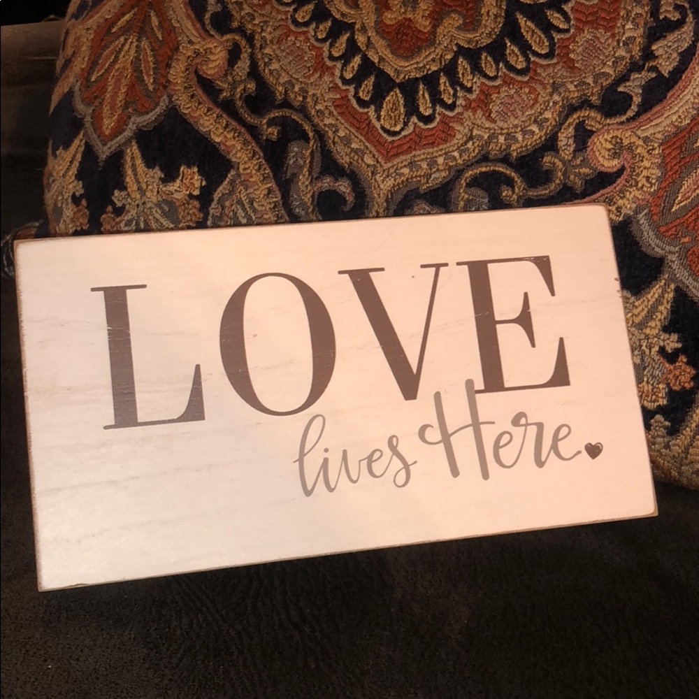 9” x 1.5” x 5” wooden sign